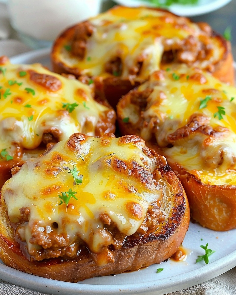 Easy Cheesy Sloppy Joe Toast