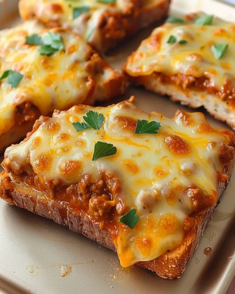 Easy Cheesy Sloppy Joe Toast