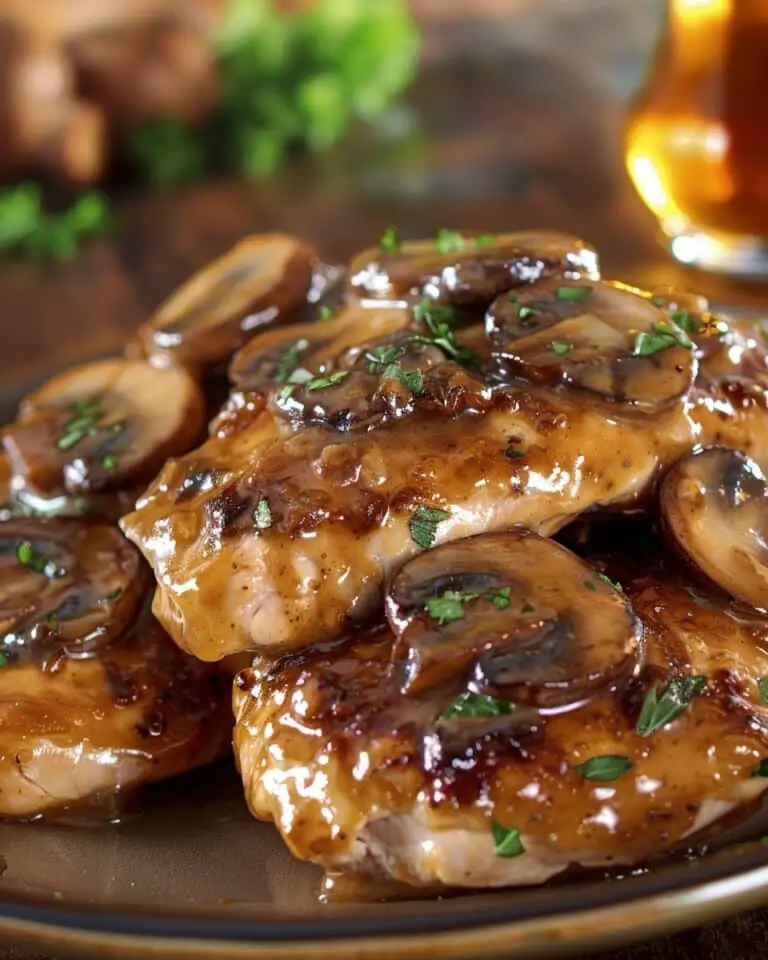 Easy Creamy Chicken Marsala Recipe with Mushrooms