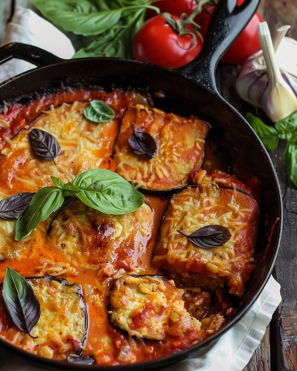 Eggplant Rolls with Ricotta and Tomato Sauce