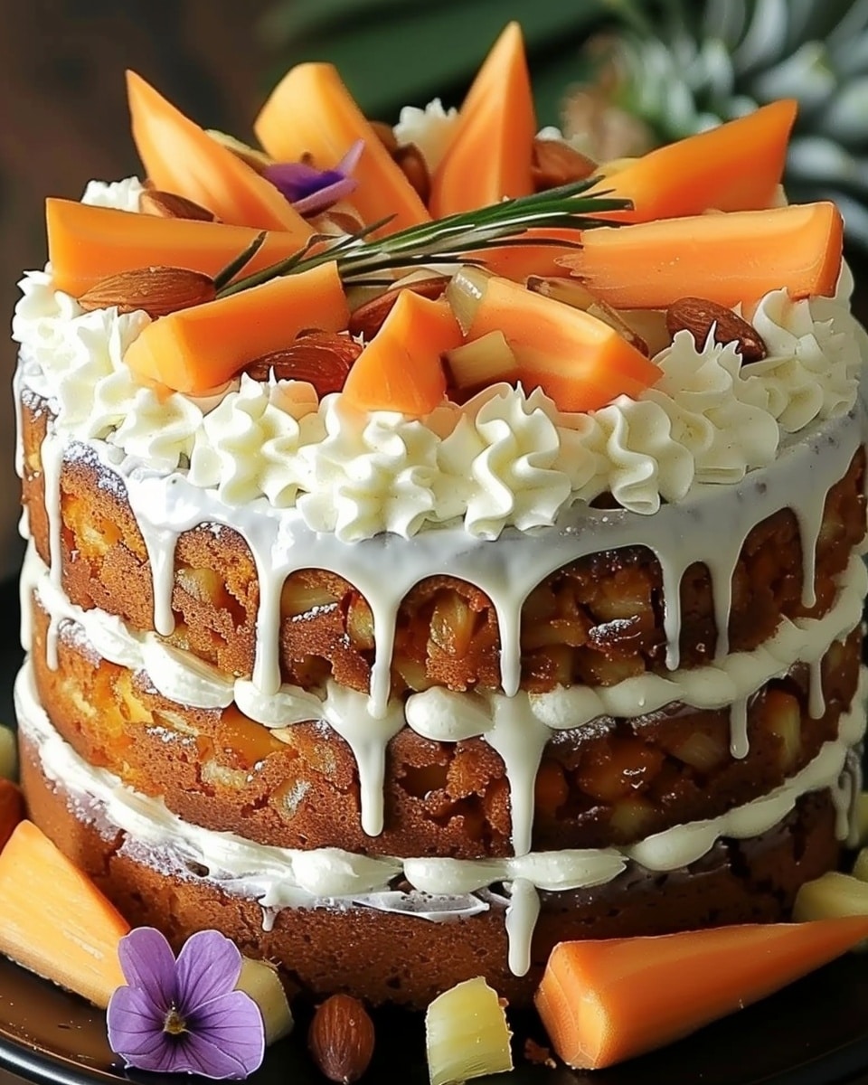 Hawaiian Carrot Pineapple Cake