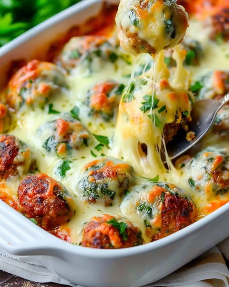 Meatballs with Potatoes & Cheese Casserole