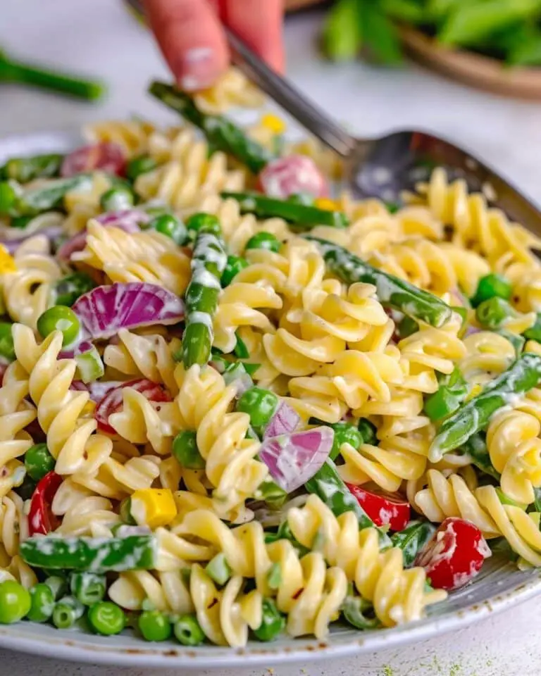 Layered Spring Pasta Salad