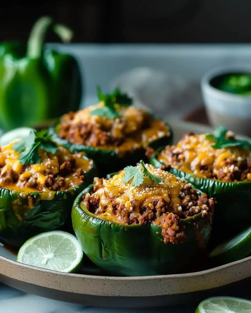 Low Carb Enchilada Stuffed Peppers – Healthy Twist Recipe