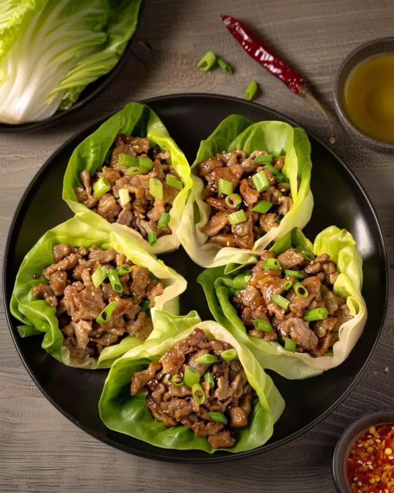 Moo Shu Chicken Lettuce Cups