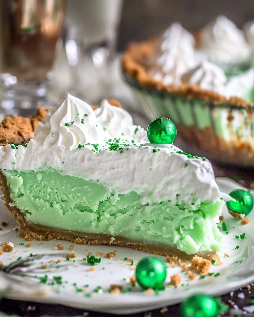 No-Bake Shamrock Shake Pie