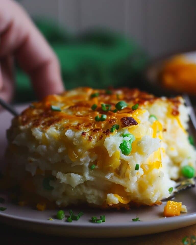 Onion and Cheddar Mashed Potato Cakes