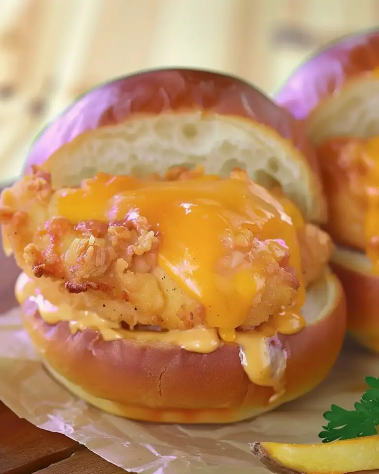 Quick Cheesy Chicken Buns