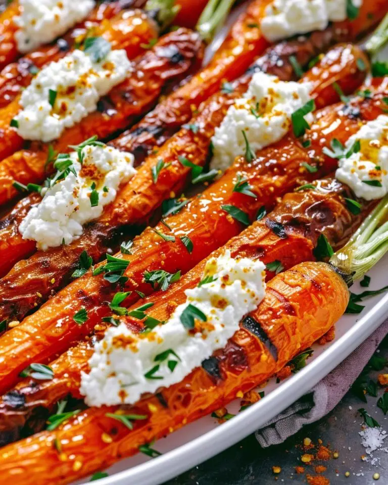 Roasted Carrots with Whipped Ricotta & Hot Honey