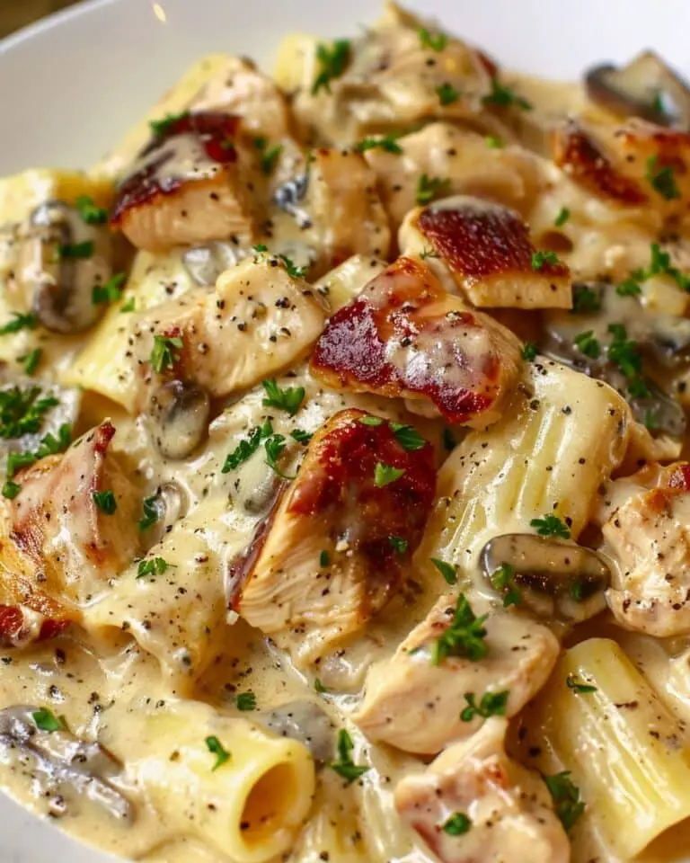 Rustic Cream Sauce Chicken Rigatoni