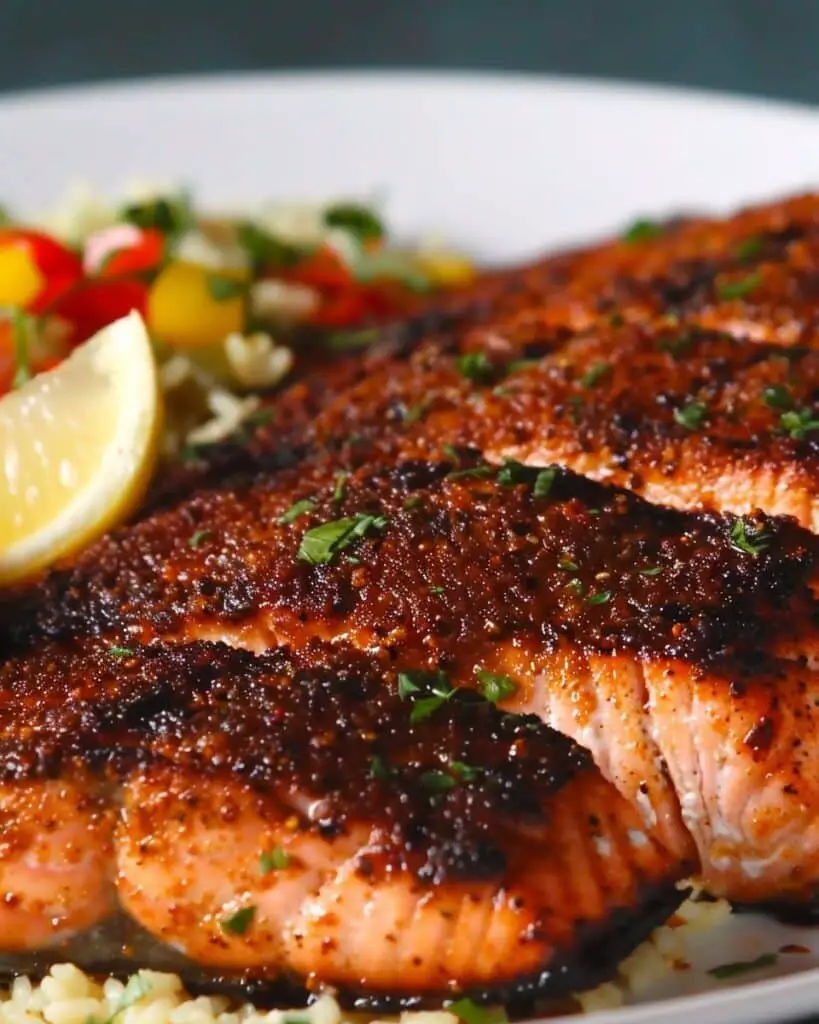 Ruth’s Chris Cajun Blackened Salmon