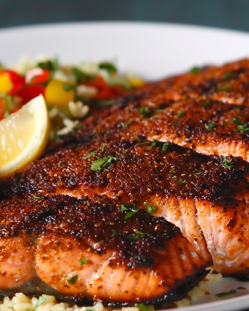 Ruth’s Chris Cajun Blackened Salmon