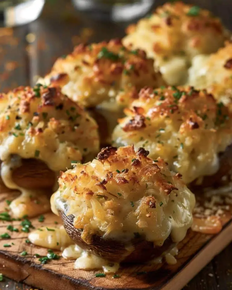 Ruth’s Chris Garlic-Crab Stuffed Mushrooms