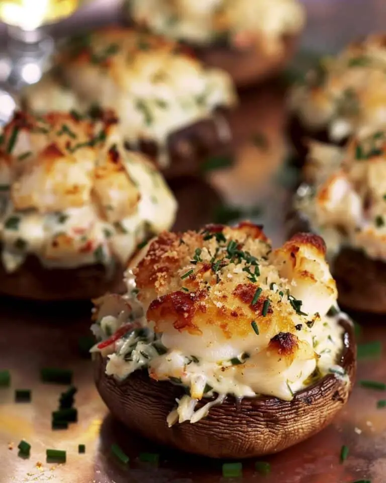 Ruth’s Chris Garlic-Crab Stuffed Mushrooms