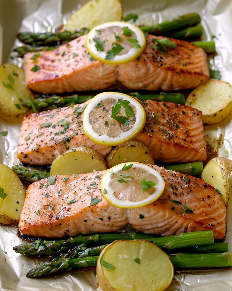 Salmon, Potato, and Asparagus Sheet Pan Dinner