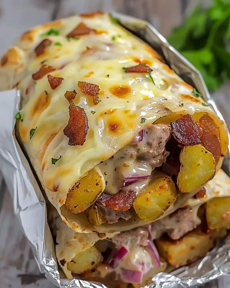 Savory Potato Burritos with Crispy Tater Tots