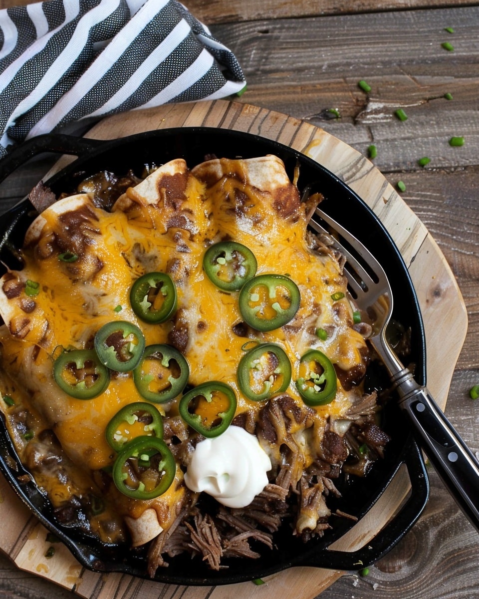 Shredded Beef Enchiladas with Slow Cooker Beef