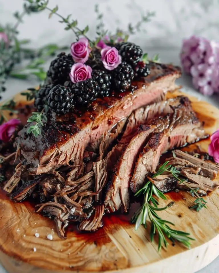 Slow Cooker Blackberry Balsamic Beef