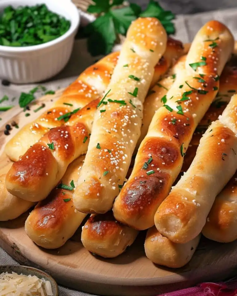 Soft Garlic Breadsticks