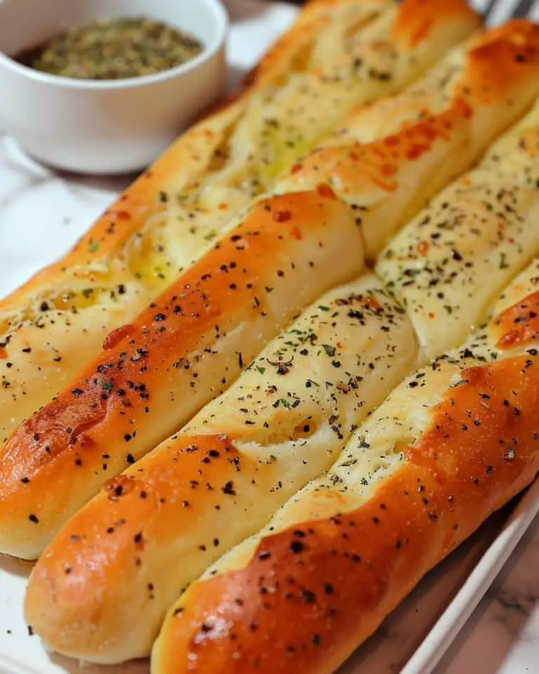Soft Garlic Breadsticks
