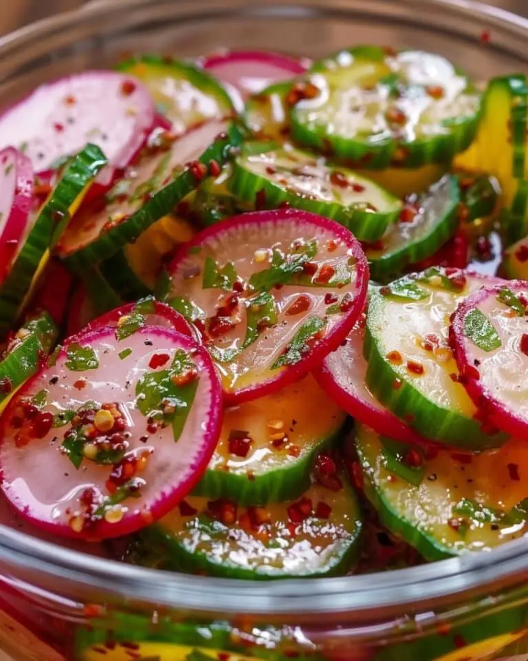 Spicy Tangy Radish Pickles