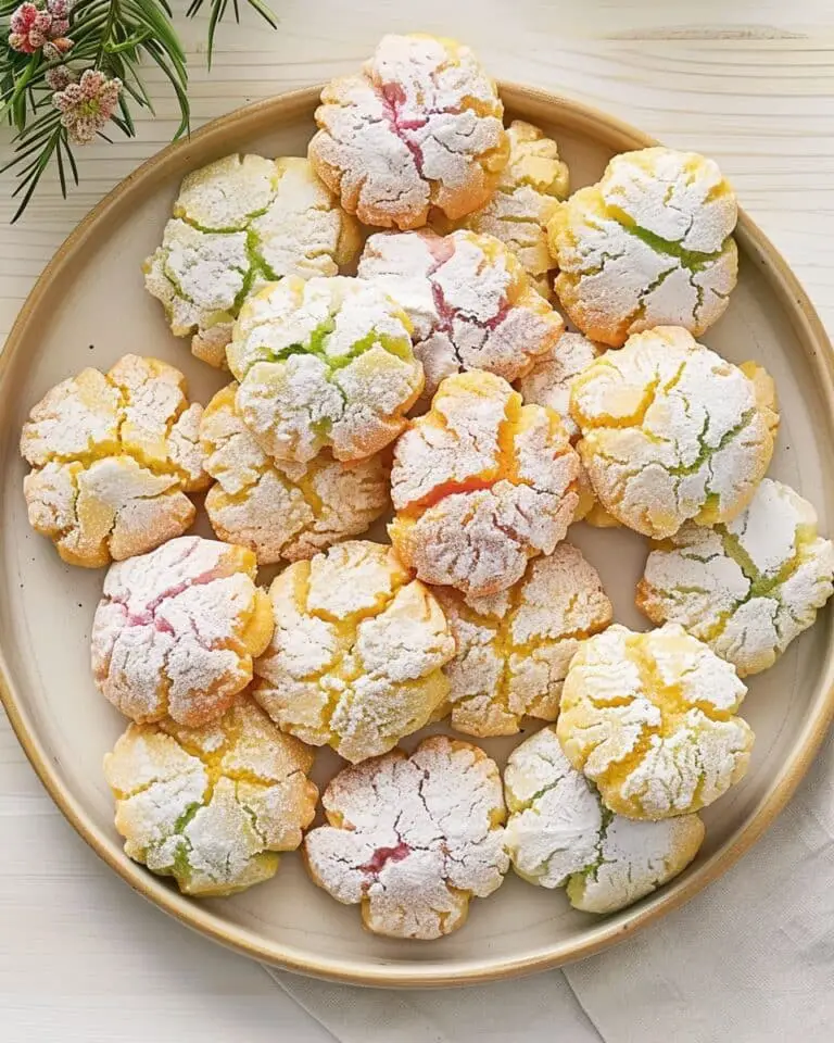 Springtime Crinkle Cookies – Soft, Colorful, and Delightful