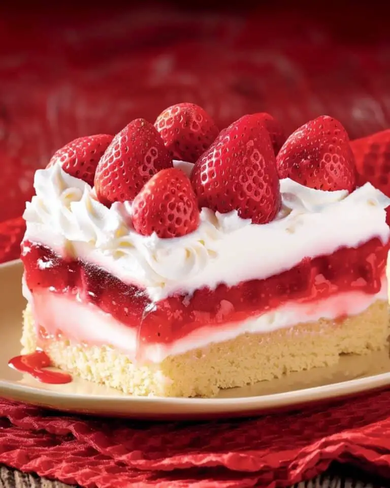 Strawberry Cheesecake Poke Cake