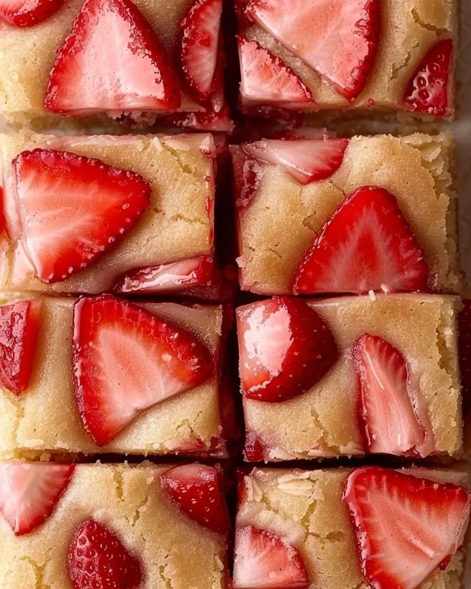 Strawberry Lemon Blondies