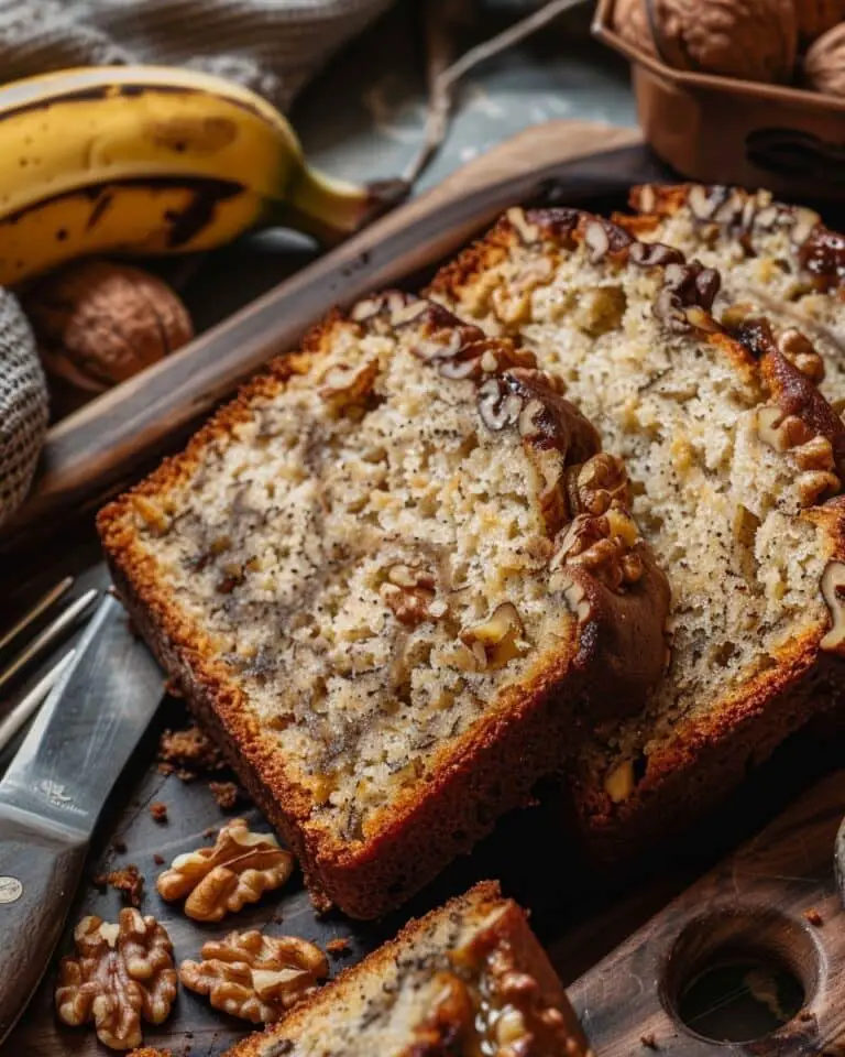 Sugar-Free Banana Walnut Bread