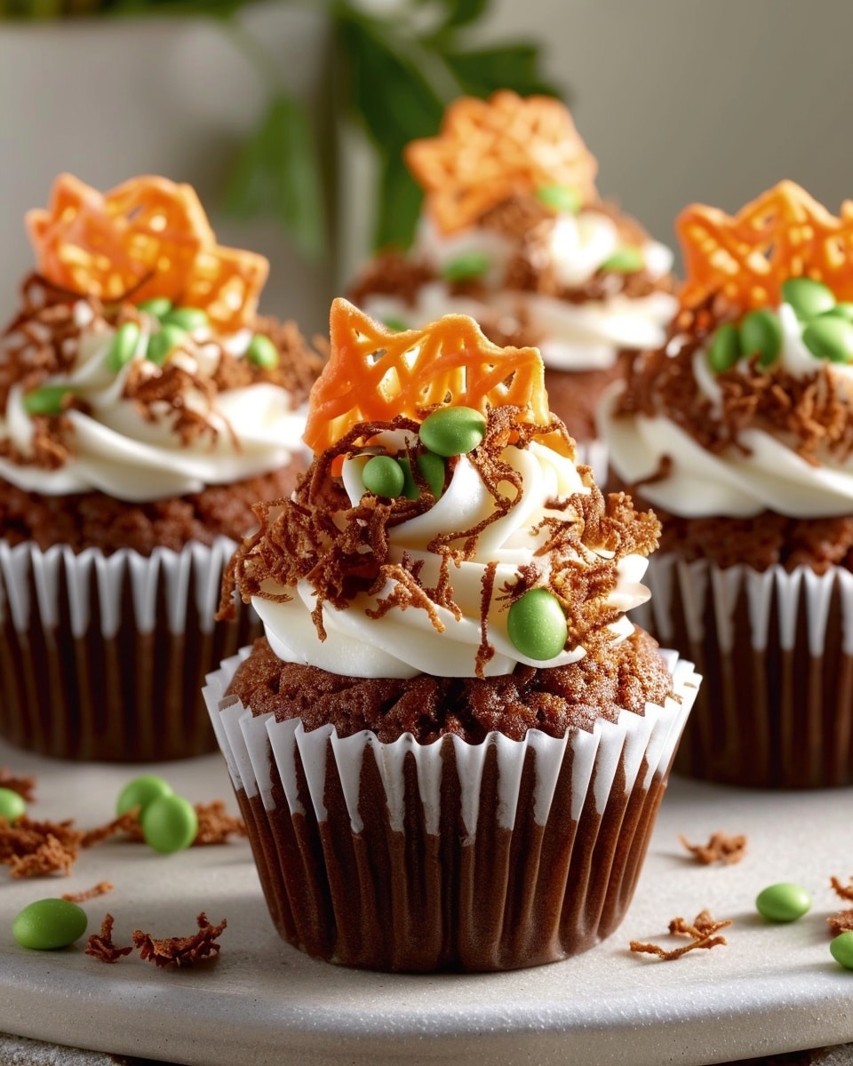 Sugar-Free Carrot Patch Cupcakes