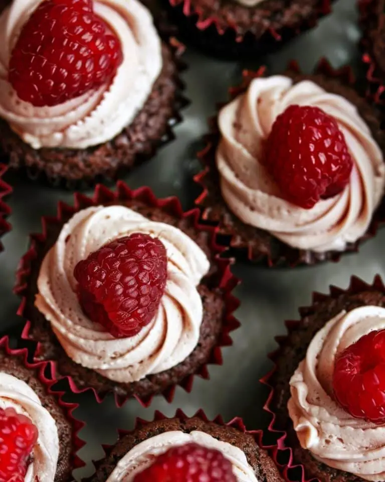 Sugar-Free Raspberry Chocolate Cupcake