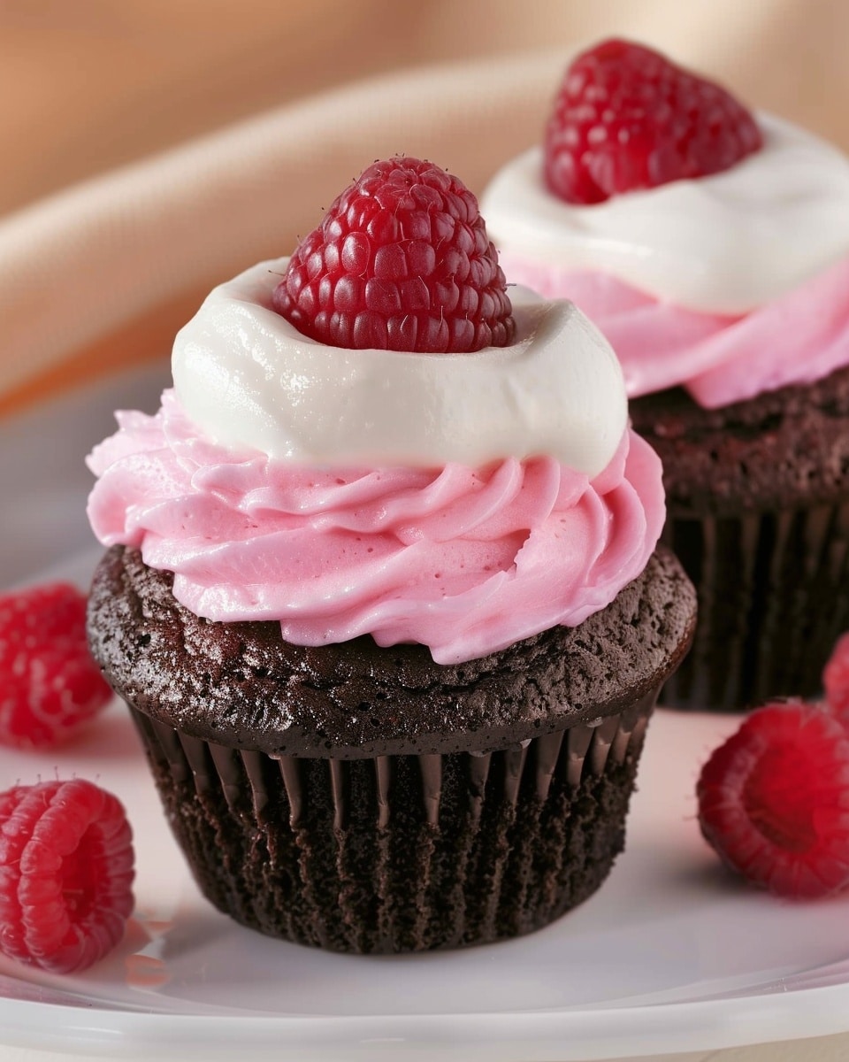 Sugar-Free Raspberry Chocolate Cupcake
