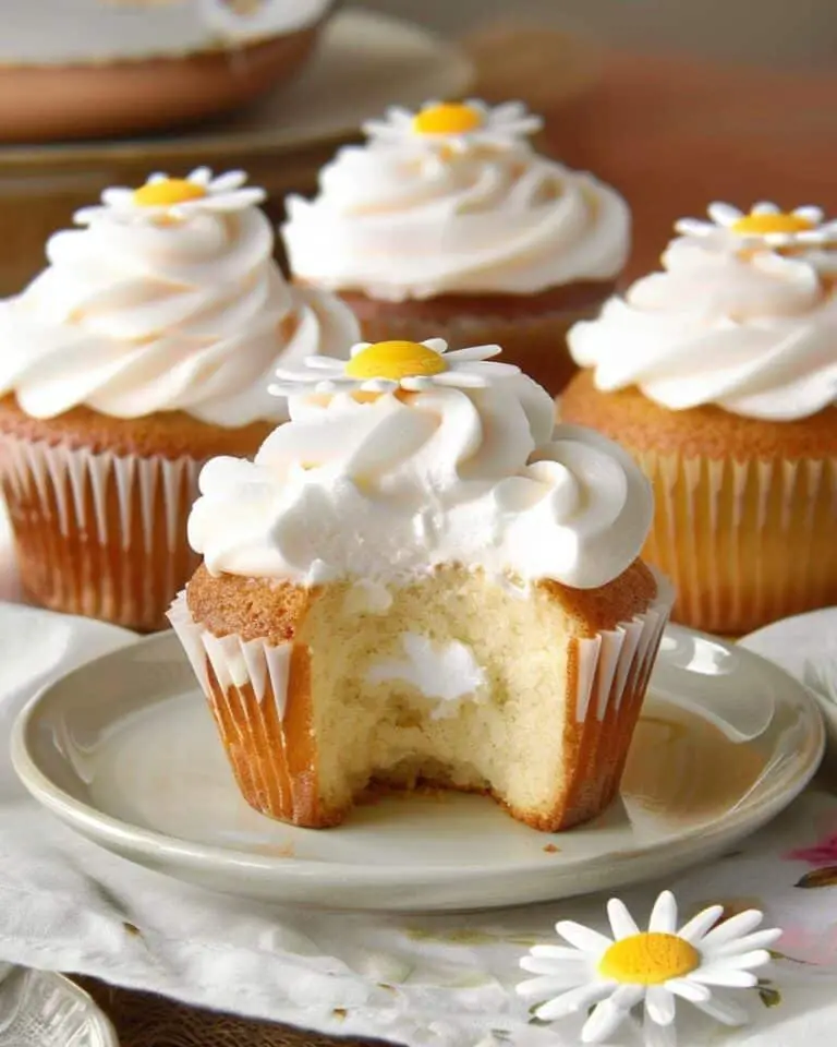 Super Cute Daisy Cupcakes
