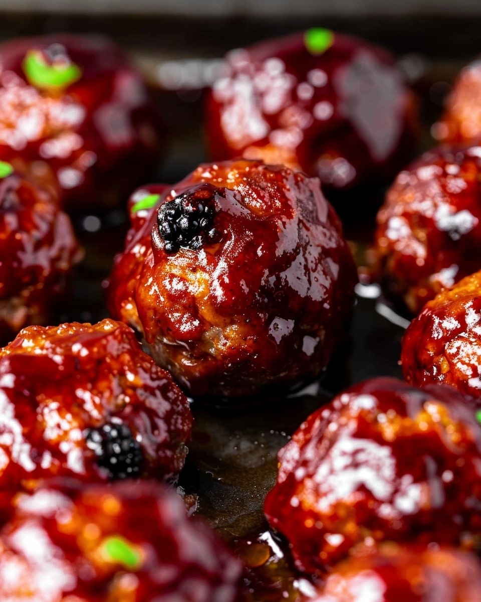 Sweet & Spicy Blackberry Chipotle Meatballs