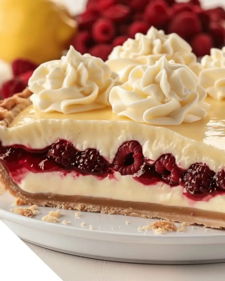 Ultimate Lemon Raspberry Layered Pie