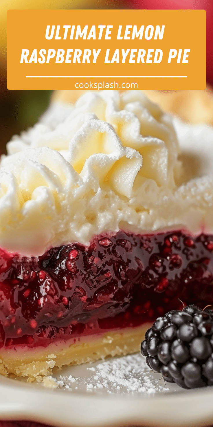 Lemon Raspberry Layer Pie Ultimate Lemon Raspberry Layered Pie | Cook Splash