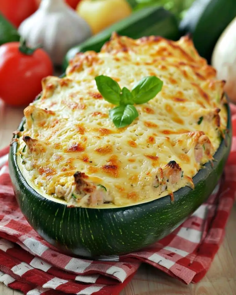 Zucchini Stuffed with Tuna