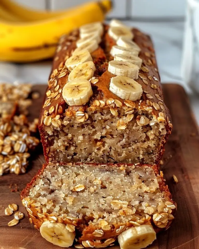 3-Ingredient Banana Oat Bread