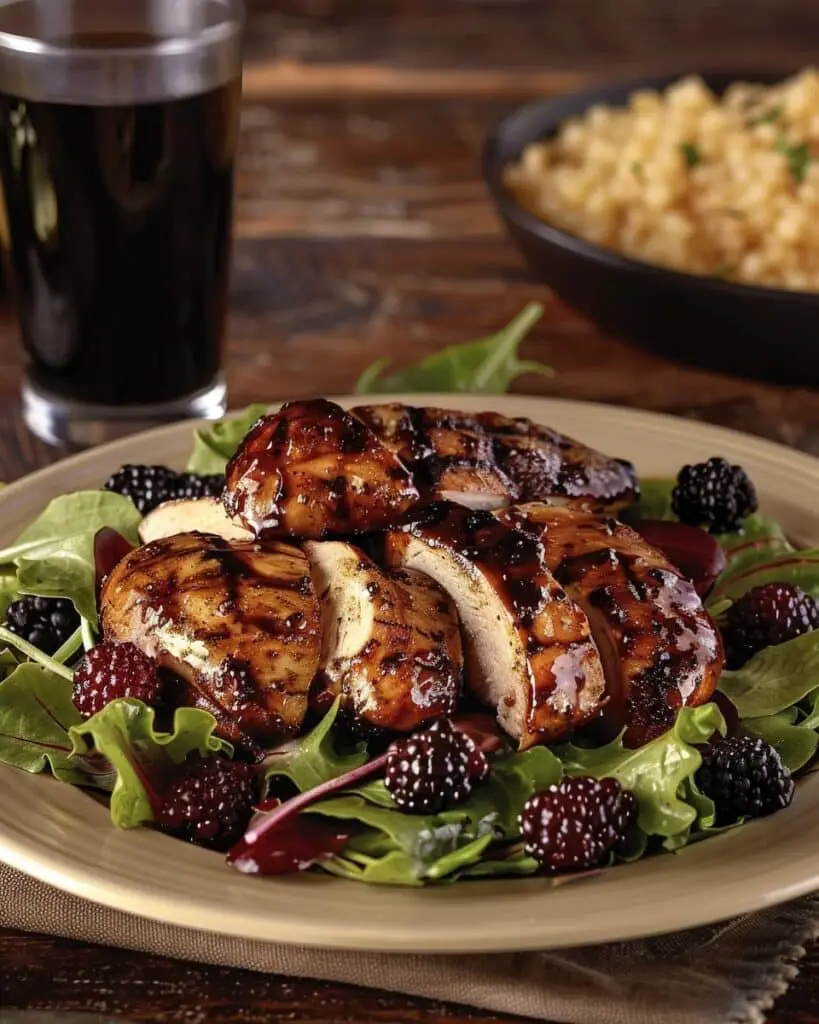 Blackberry Balsamic Grilled Chicken Salad Recipe