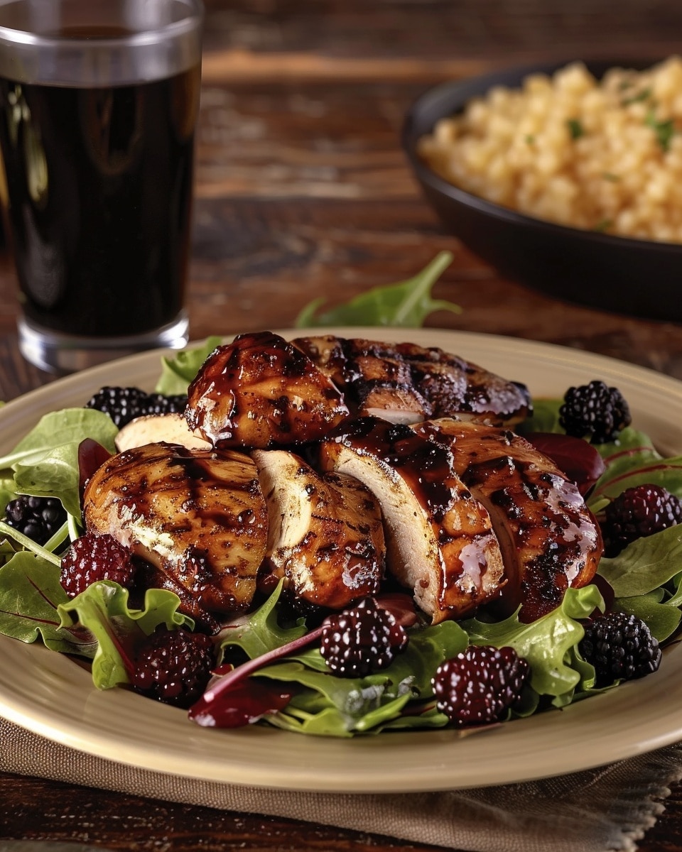 Blackberry Balsamic Grilled Chicken Salad Recipe