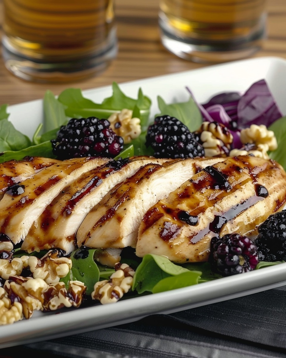 Blackberry Balsamic Grilled Chicken Salad Recipe