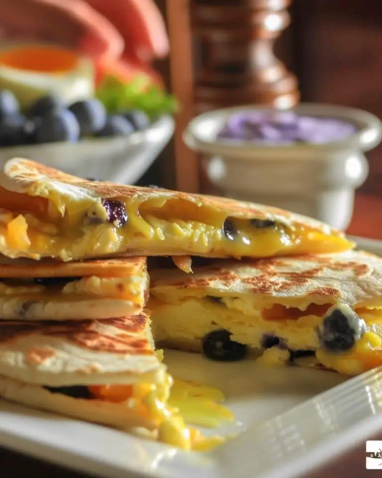Ho to make Blueberry Breakfast Quesadilla