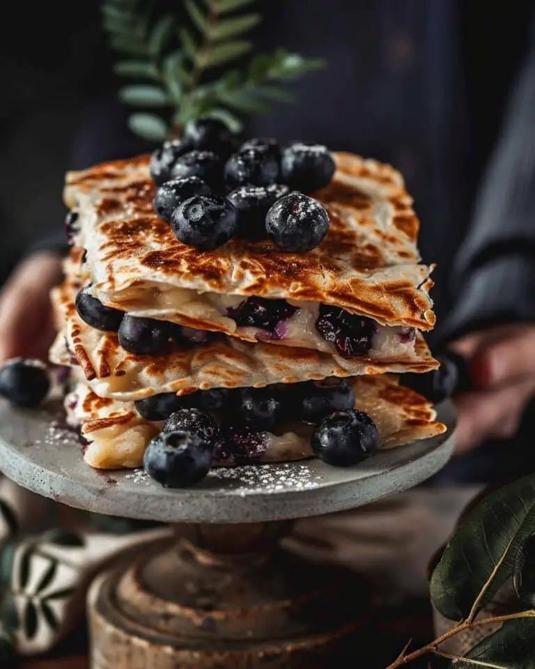 Ho to make Blueberry Breakfast Quesadilla