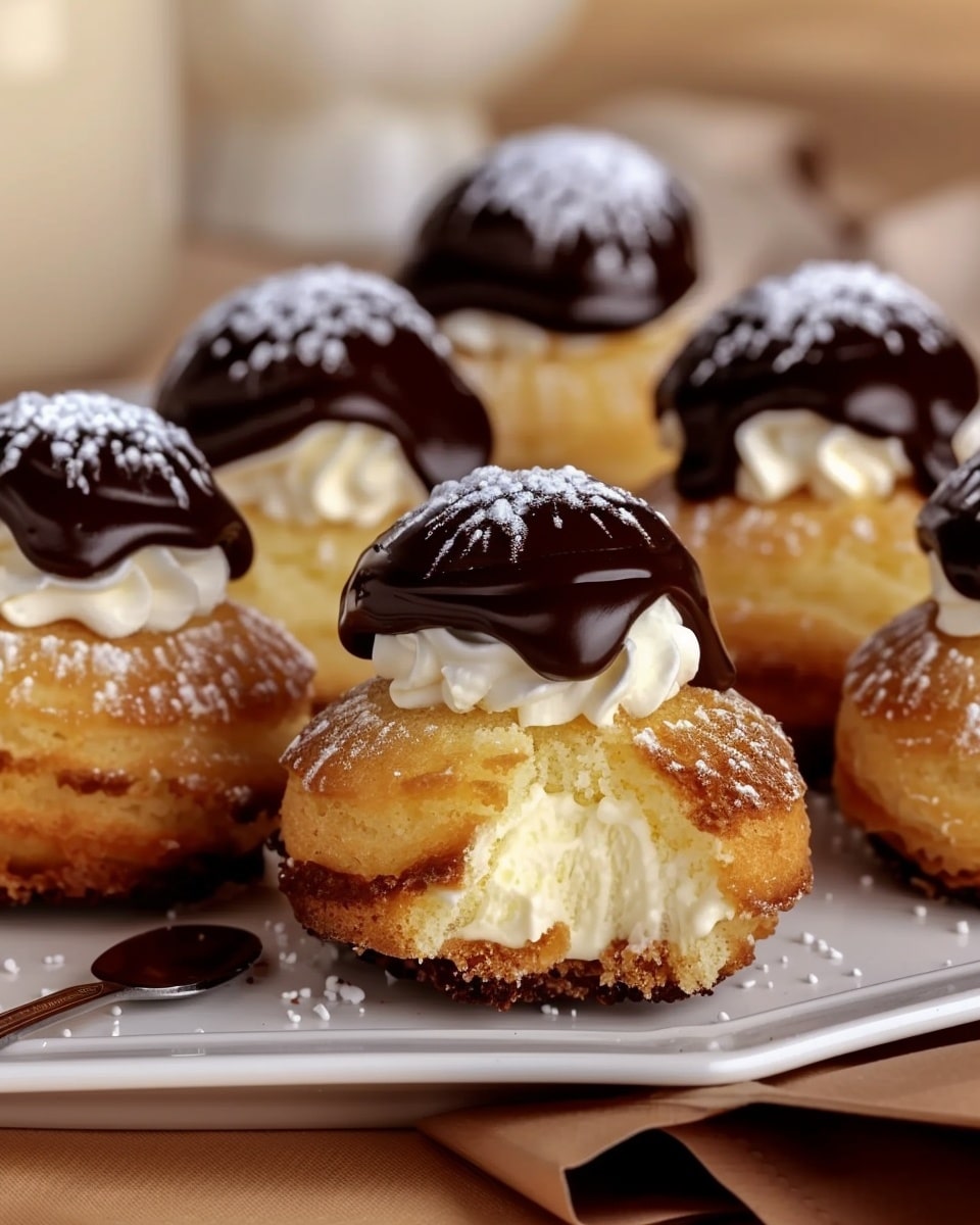 Boston Cream Pie Cookie Bites