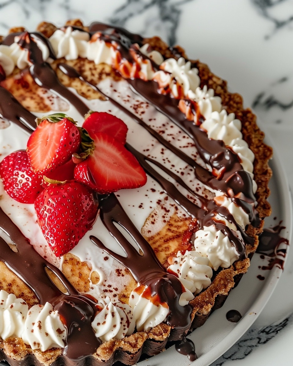 Chocolate Covered Strawberry Pie