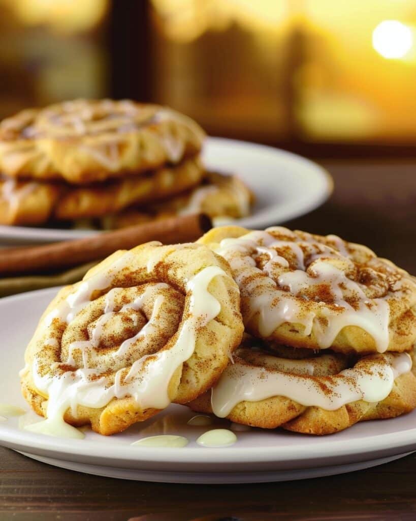 Cinnamon Roll Cheesecake Cookies