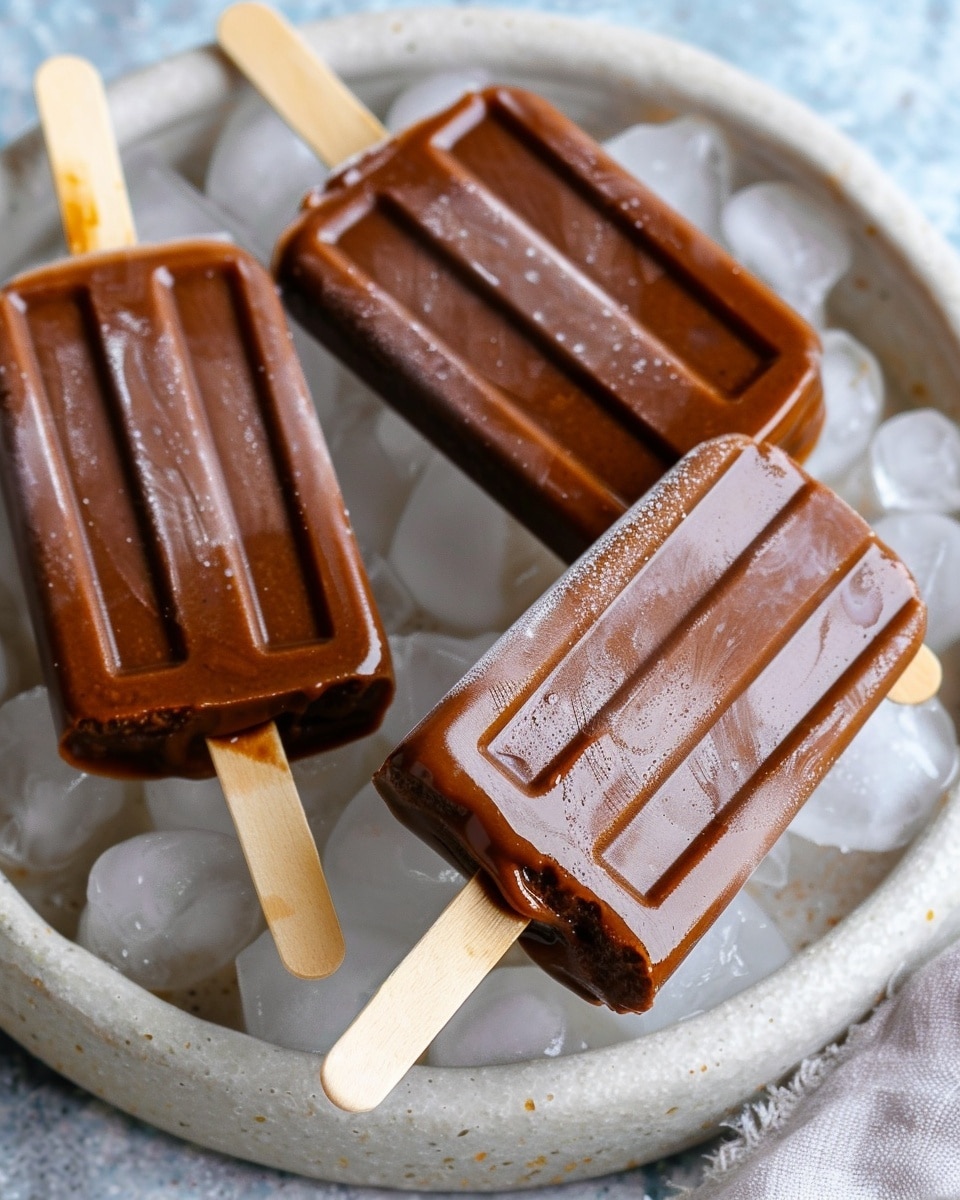 Creamy Chocolate Popsicles