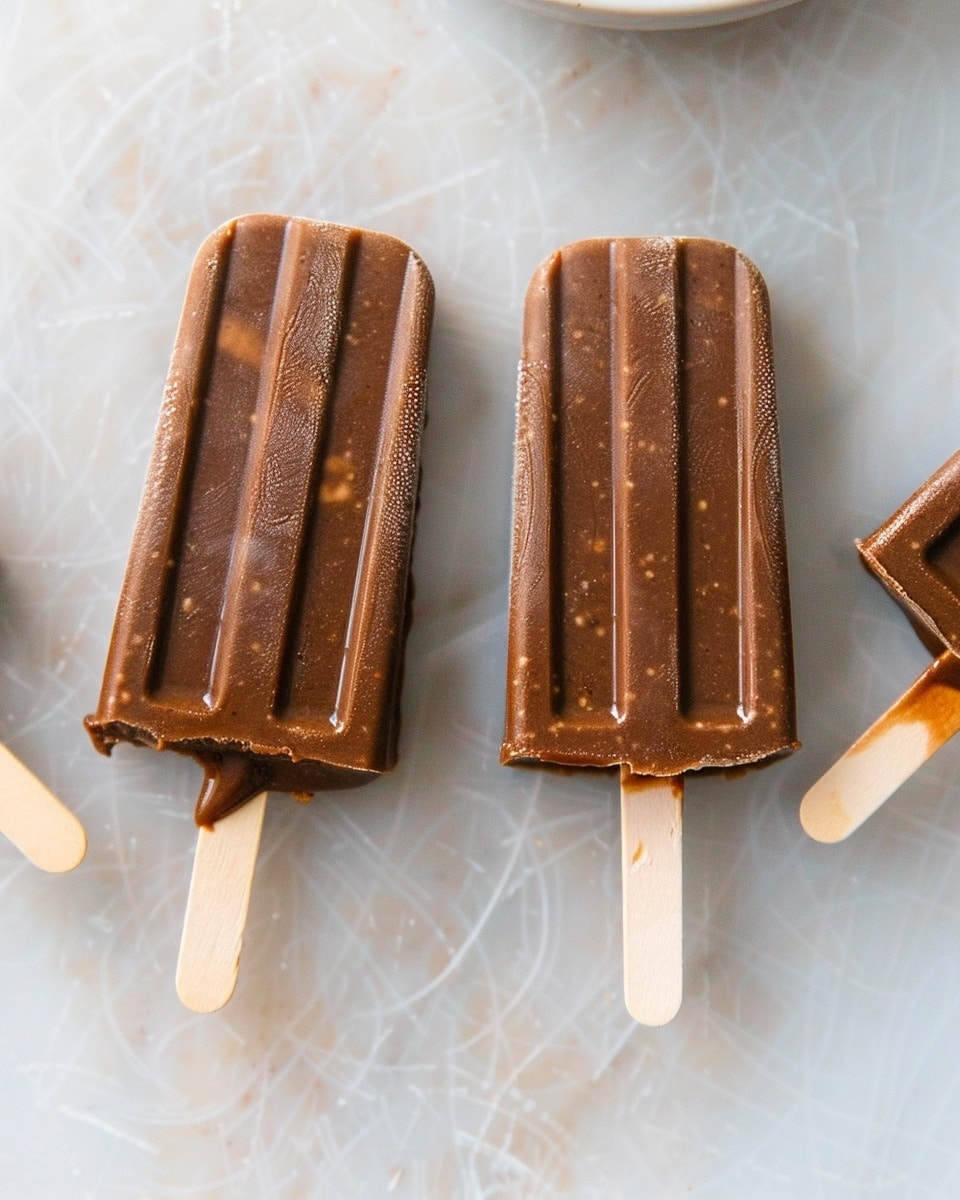 Creamy Chocolate Popsicles
