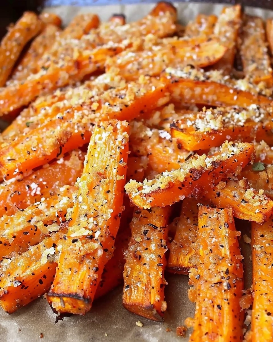 Crispy Parmesan Roasted Carrots