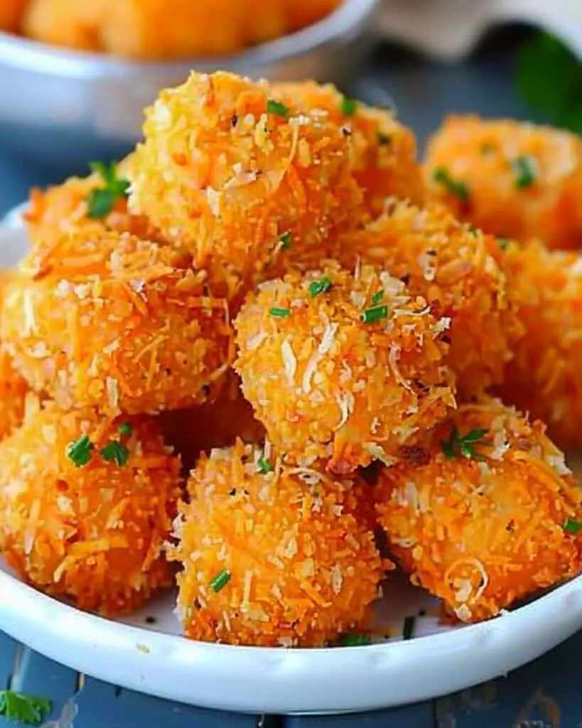 Crispy Parmesan Sweet Potato Bites